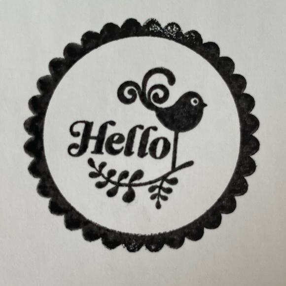 Creative Memories Stamper Base & Black Ink Hello Bird Shipping Supplies NEW - Picture 4 of 4